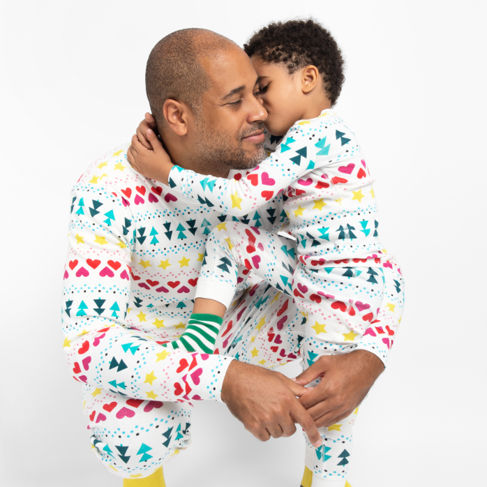 organic cotton holiday matching family pajamas from Primary