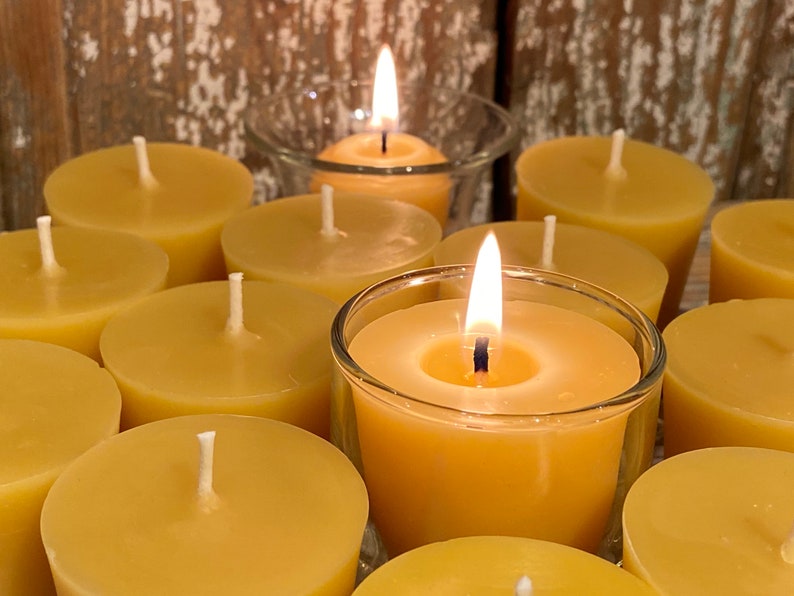 Bluecorn Beeswax 100% Pure Beeswax Pillar Candles | Natural Beeswax  Candles, Unscented Yellow Candles | Soy, Paraffin, & Fragrance Free | 3x4,  60 Hour