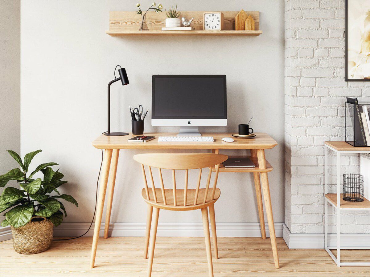 non toxic wood desk from medley