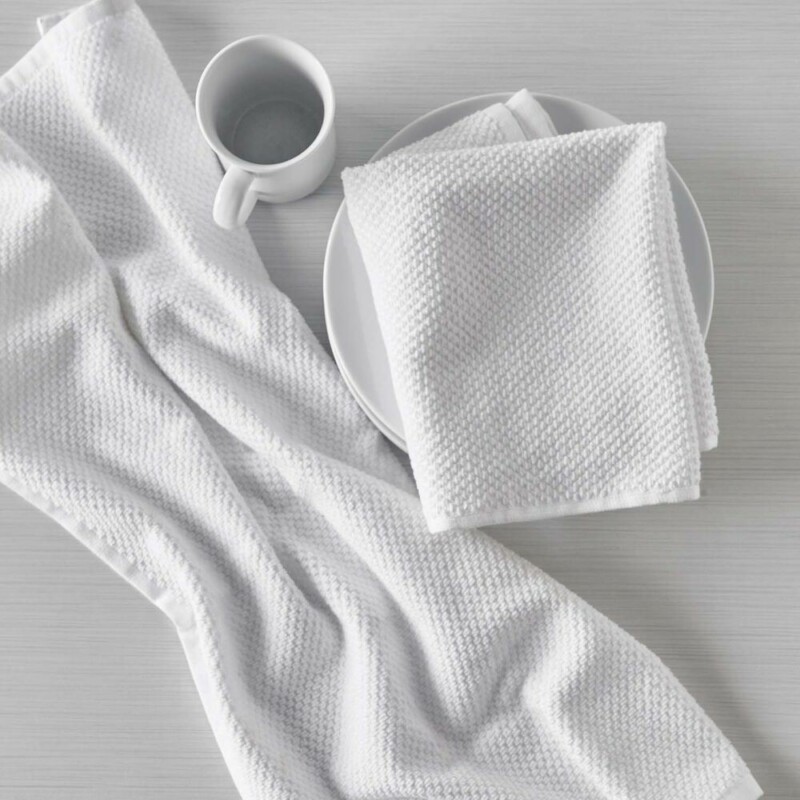 Textured Terry Pendula Green Organic Cotton Dish Towels, Set of 2 + Reviews