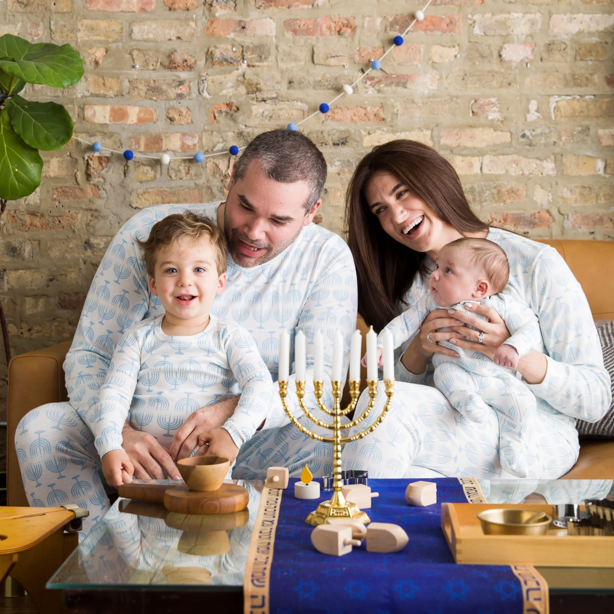 matching Hanukkah family jammies