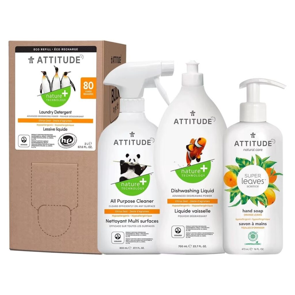 non-toxic cleaning products from ATTITUDE