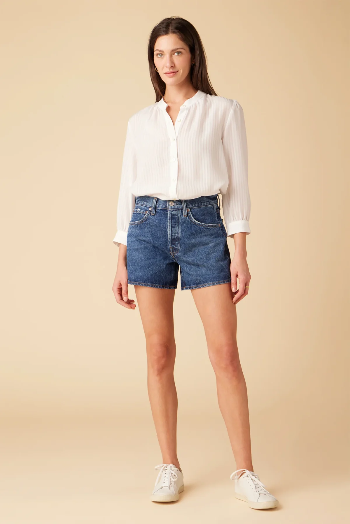 organic cotton denim shorts from amour vert