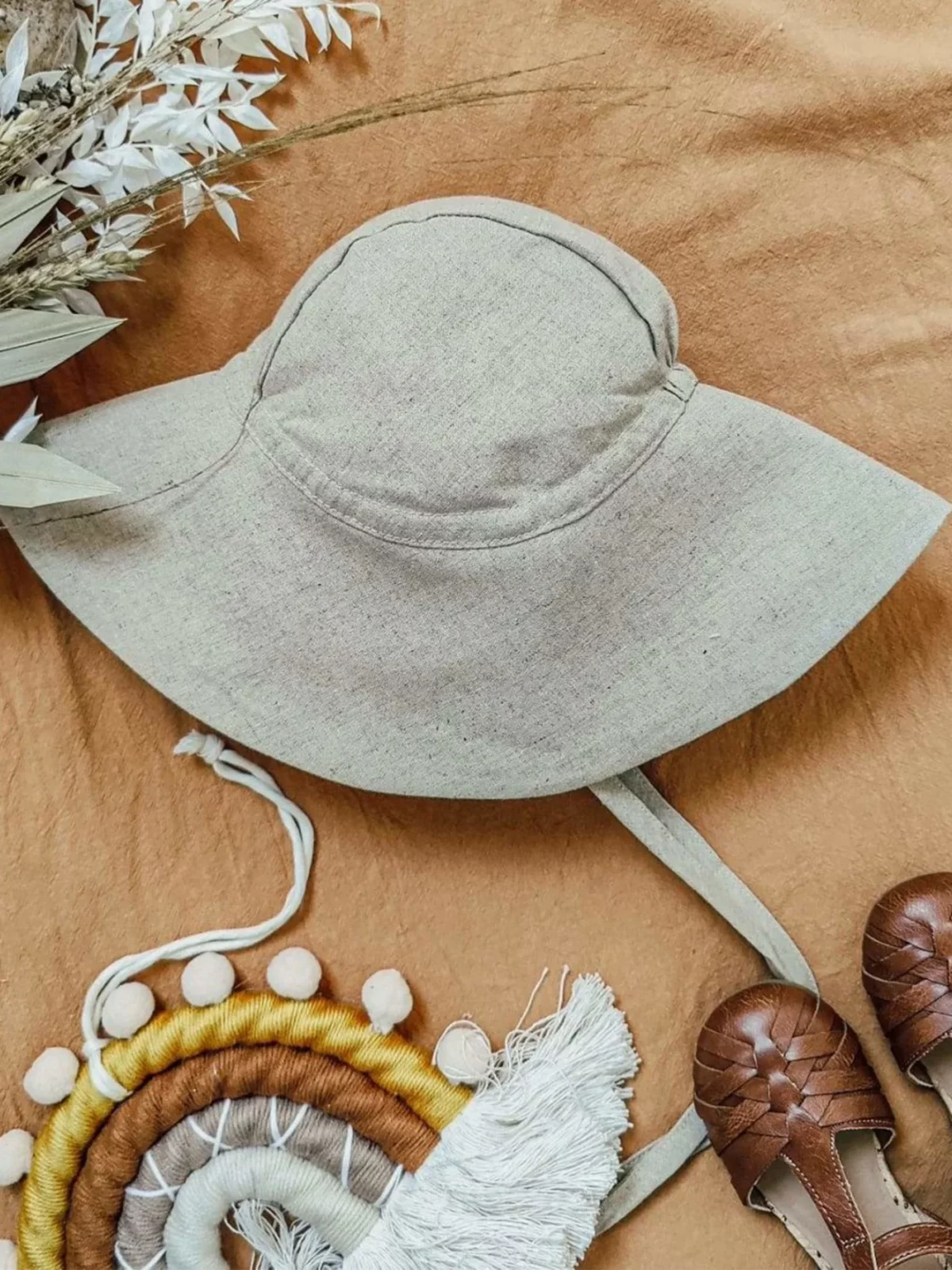 natural organic sun hat for kids from colored organics