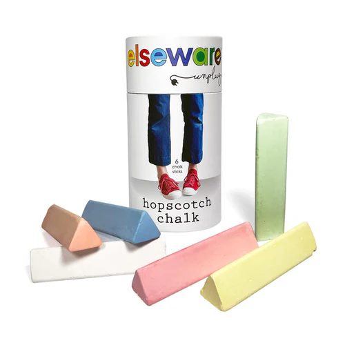 an eco-friendly hopscotch chalk for kids from Elsewhere Unplug