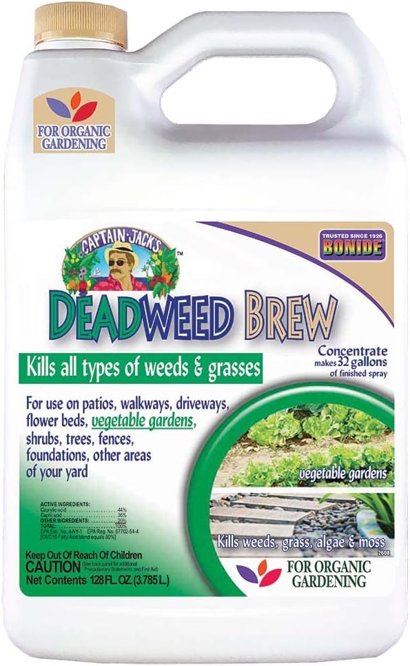 an image of non-toxic weed killer from Bonide Captain Jack's Deadweed Brew