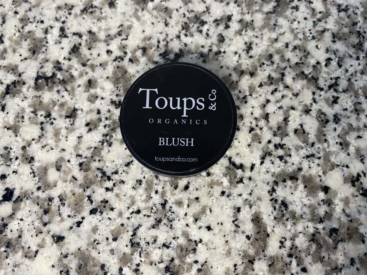 an image of the natural pressed blush of Toups and Co