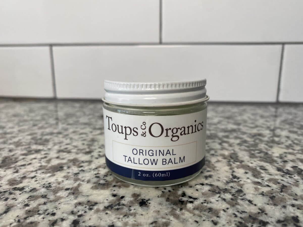 an image of tallow balm jar of Toups and Co.