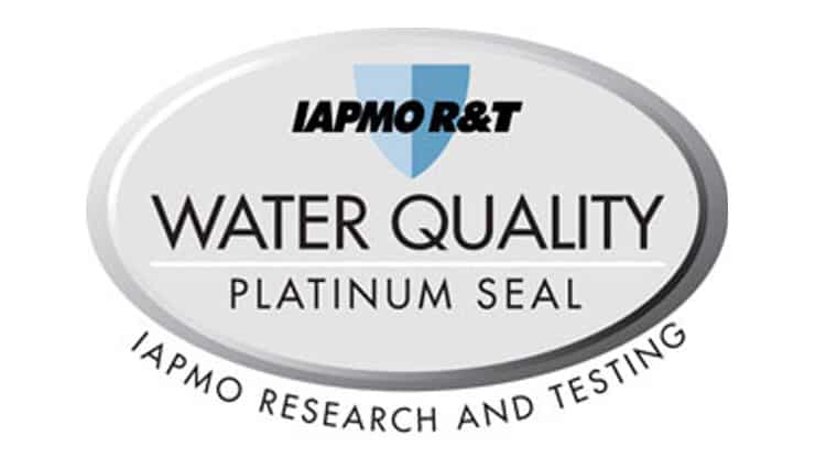 IAPMO Research and Testing Platinum Seal